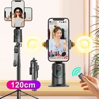 Smart Auto Face Tracking Gimbal Stabilizer 360°Rotation Selfie Stick Tripod with Gesture Control for Mobile Smartphone Camera