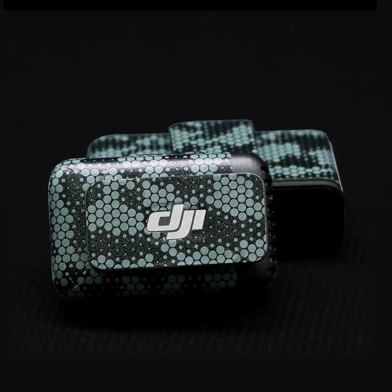Juego completo de calcomanías para micrófono inalámbrico, película protectora impermeable antiarañazos, capa de micrófono, cobertura completa para DJI Mic2
