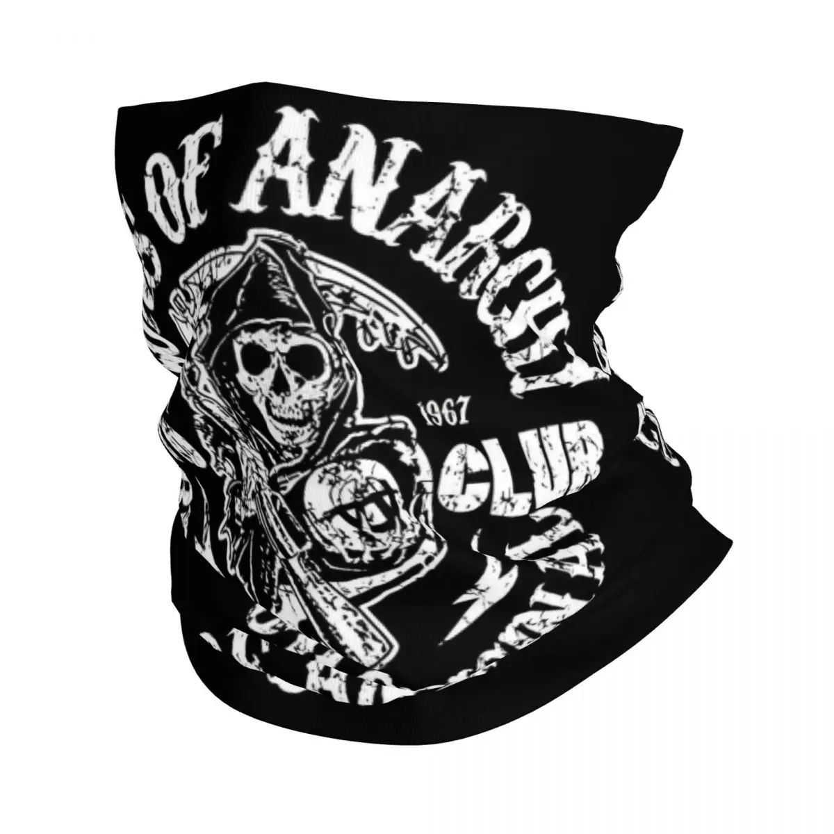 

Custom Sons Of Anarchy Bandana Winter Neck Warmer Women Windproof Wrap Face Scarf for Ski The TV Series Gaiter Headband