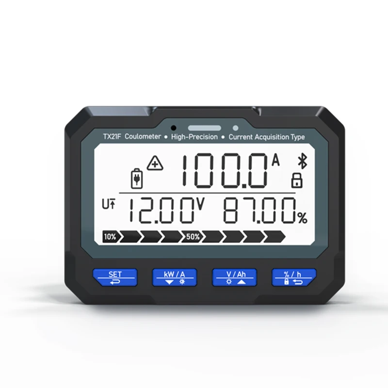 50A/100A/350A TX21 Coulomb Meter Android Bluetooth Power Display Meter Battery Level Tester Coulometer Power Display Monitor