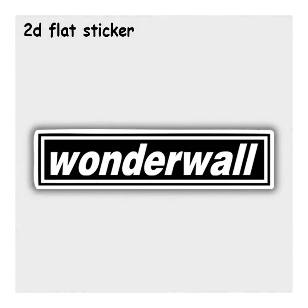 Wonderwall Music Album Cover Waterproof Vinyl Decal For Car Motorcycle Laptop Water Bottle Smooth Surfaces