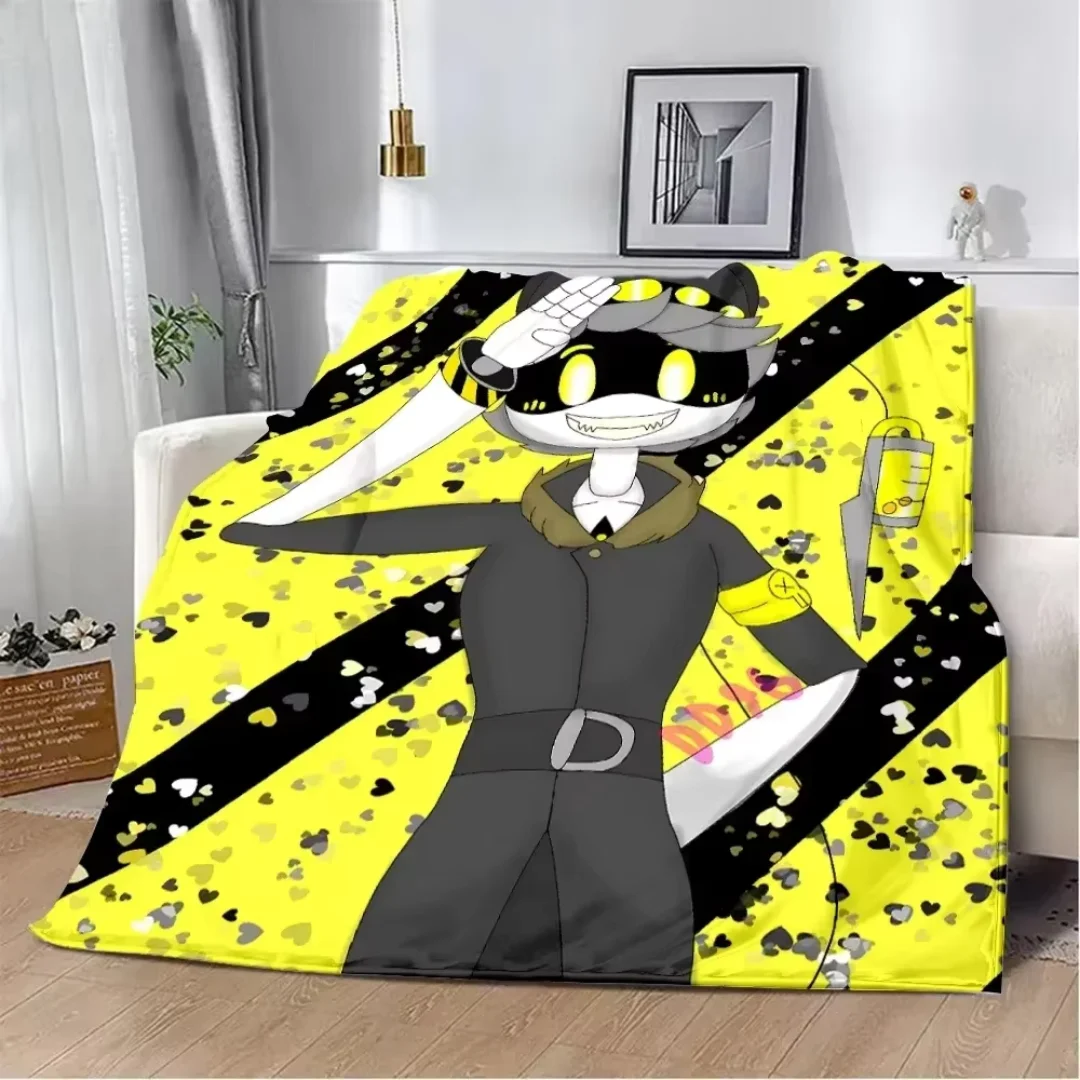 M-Murder D-Drones Flannel Blanket Uzi Doorman Office Nap Sofa Bed Decor Birthday Gift Throw Blanket Custom Gift Warm for Winter