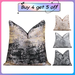 Decorative Nordic Cushion Cover for Couch Luxury Pillow Covers for Bed 30x50/45x45/50x50 Home Gold Silvery Decoraction