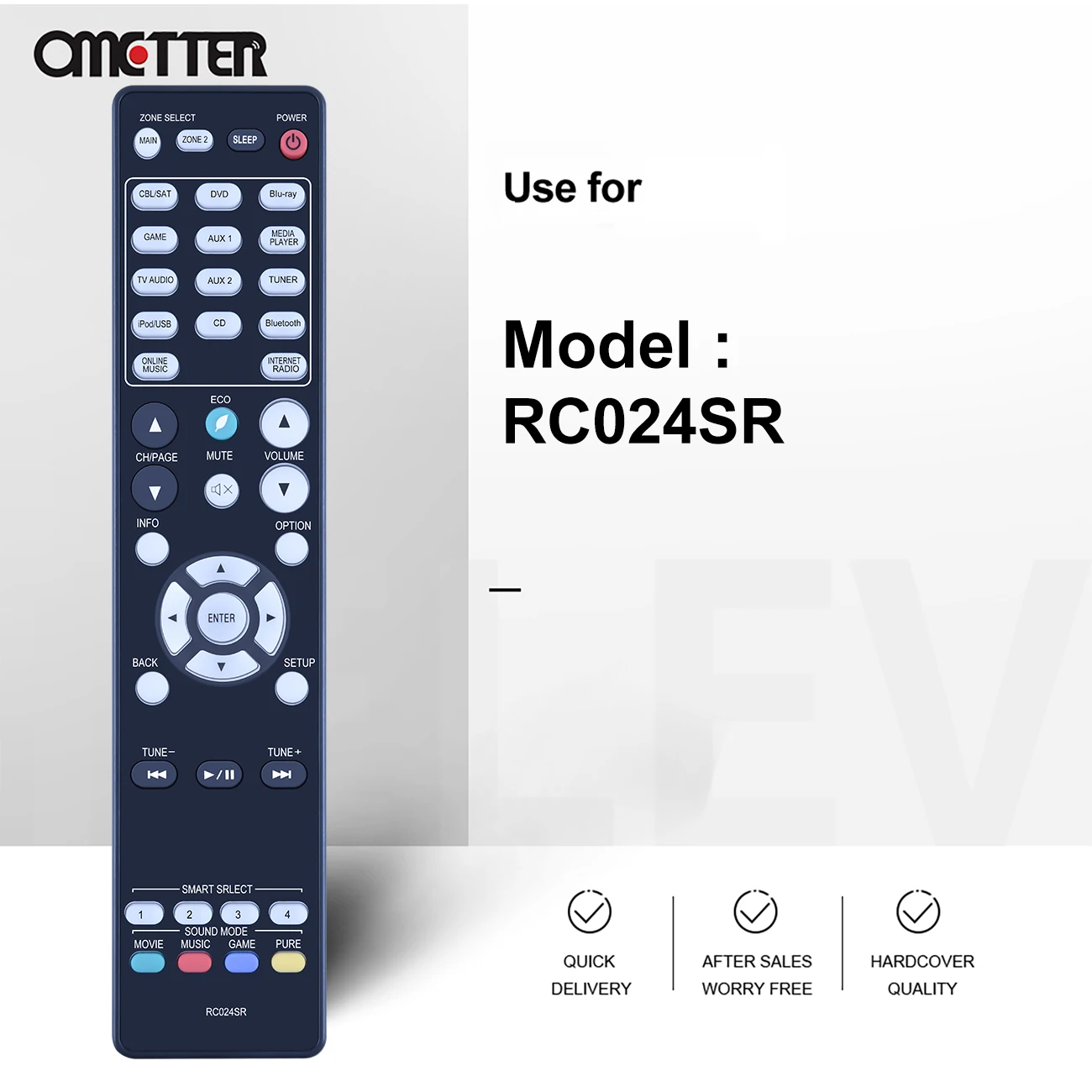 RC024SR sostituisci il telecomando adatto per il ricevitore Surround AV Marantz sistema Home Theater Sub RC025SR RC017SR NR1605 NR1606 SR5010