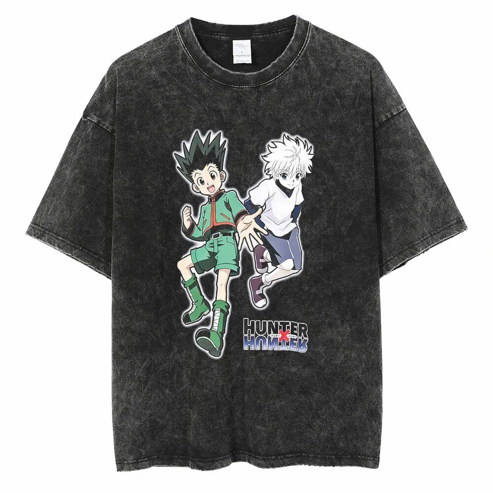 Best Summer Hip-hop Oversize Water Restoring Ancient Ways Do Old Anime Short Sleeve T-shirt Hunter X Hunter