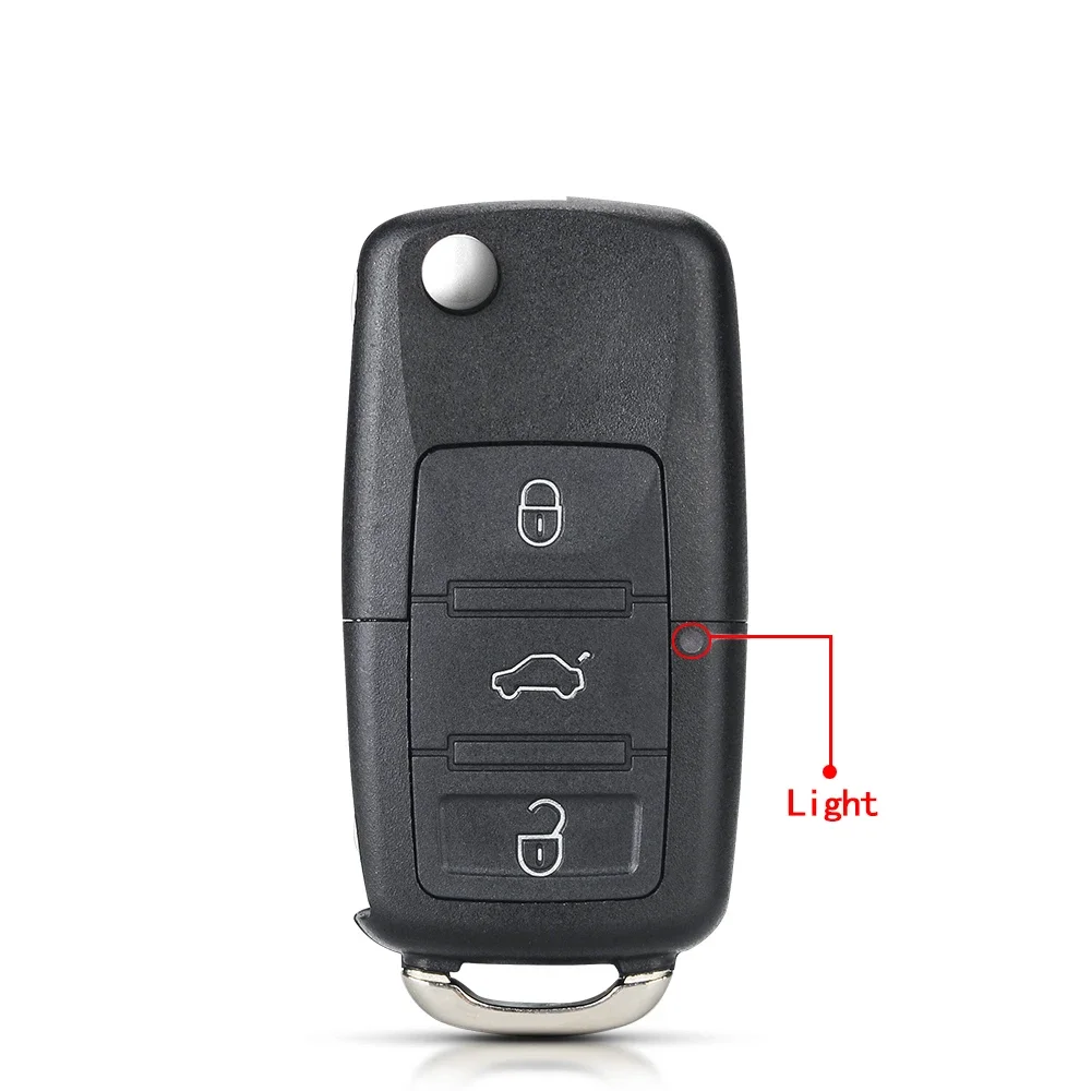 KEYYOU 2/3/4 BT Folding Car Remote Key Shell Case Fob For Volkswagen VW Golf 4 5 6 Jetta Passat CC Tiguan Polo Beetle Touran