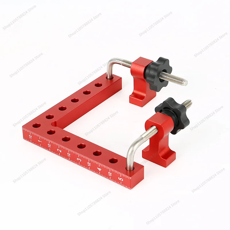 For Woodworking 140mm Square Ruler Positioner Right Angle 90 Degree Positioning Triangle Ruler Block 120mm Clip