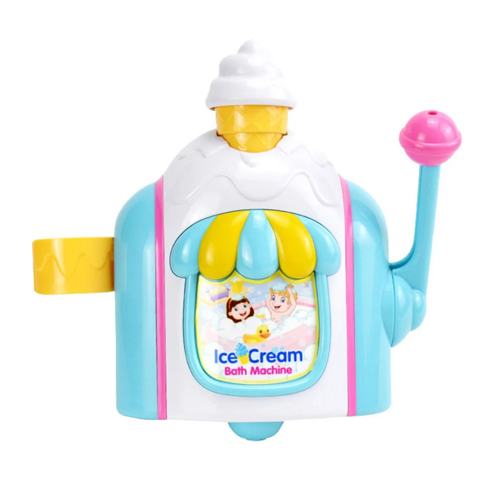 Machine à Bulles de Crème Glacée pour Bébé, Accessoires de Bain, Jouet de Douche, Souffleur, Ensemble de Voiture, Abs Maker, pour Enfant en Bas Âge