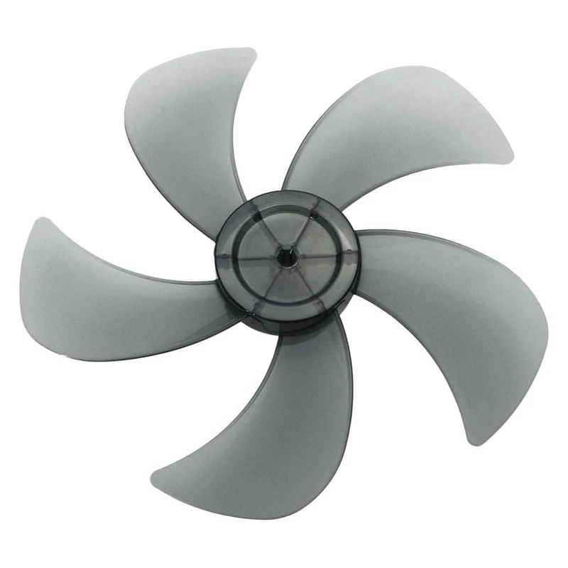 A25F-2PCS 16 Inch Fan Blades Replacement 5 Leaves With Nut Cover For Household Standing Pedestal Fan