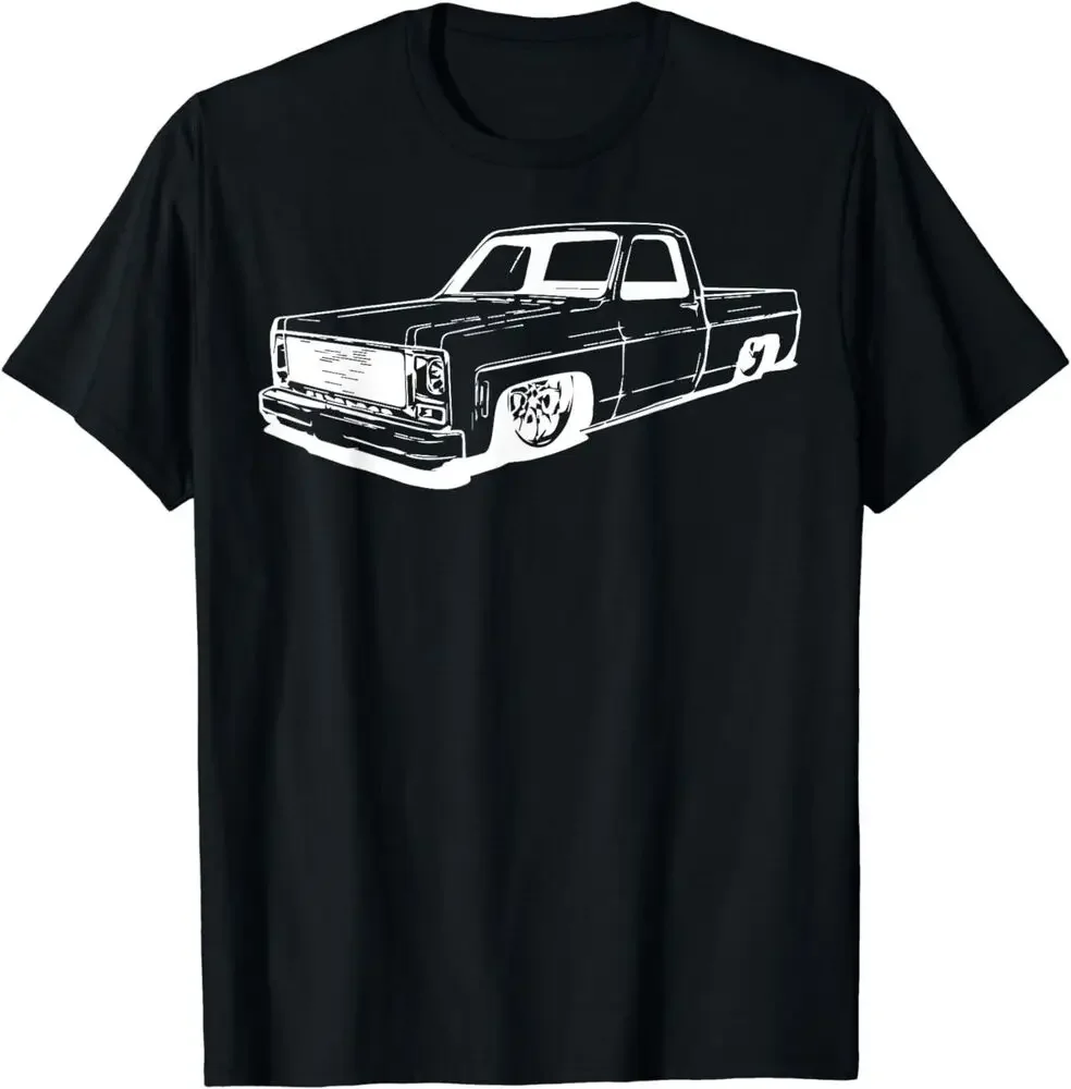 Vintage 73-87 Mini C10 Truck Slammed Graphic Dad Gag Father T-Shirt  Tees High Quality 100%Cotton Short Sleeve