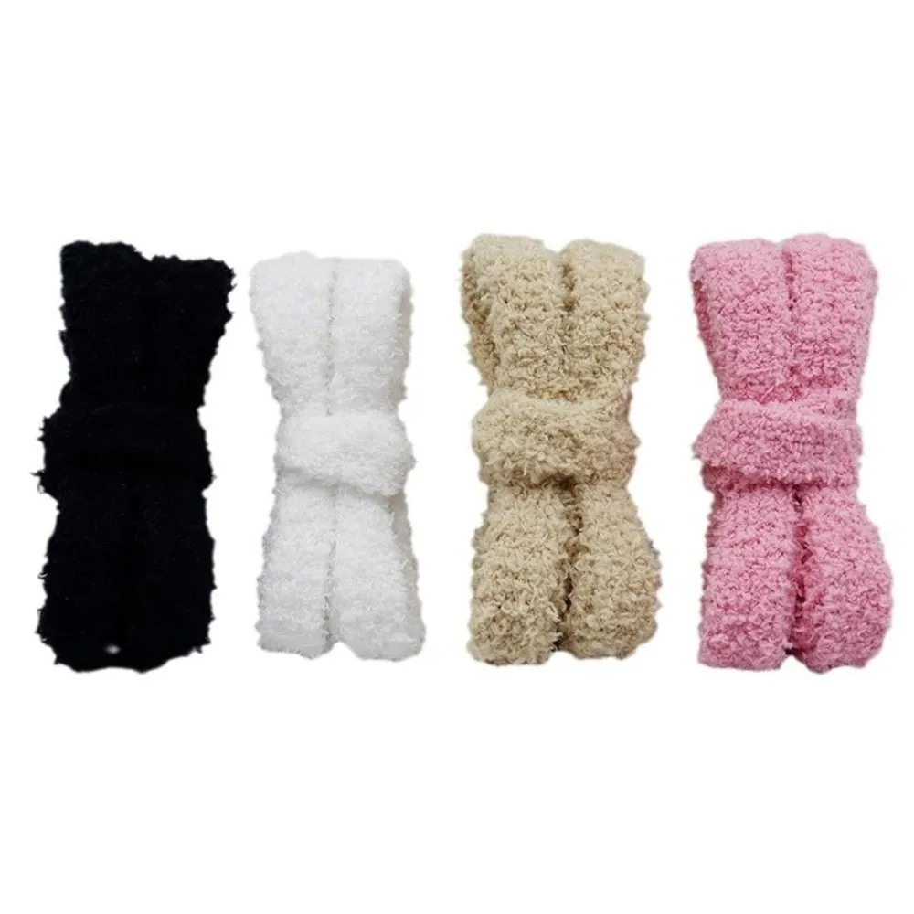 Fashion 120cm Length Shoe laces 15mm Wide Adjustable Length Shoelace Solid Color Fluffy Laces Unisex