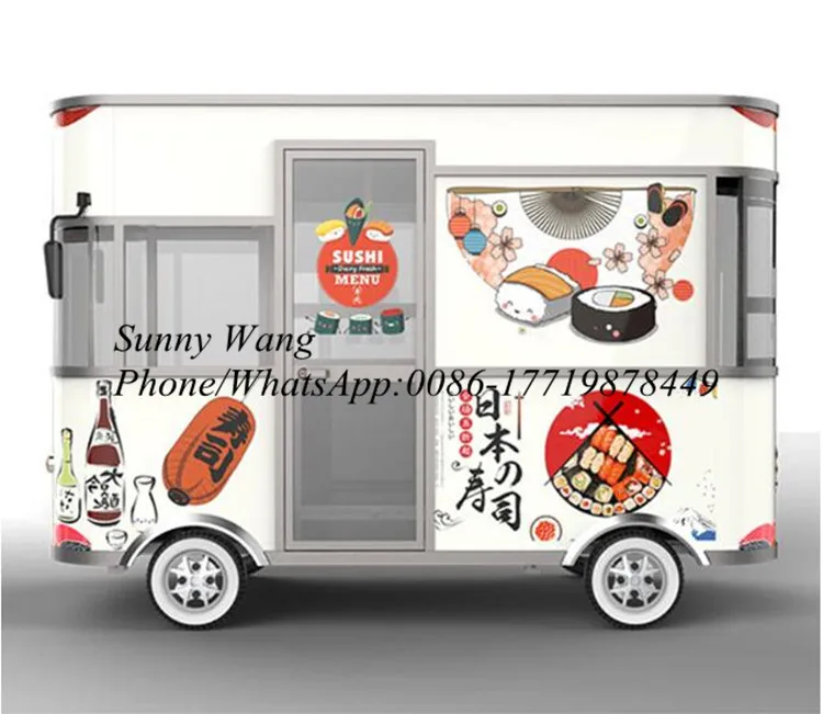 شاحنة طعام متنقلة بطول 3.2 متر، شاحنات طعام متنقلة، شاحنة طعام كهربائية