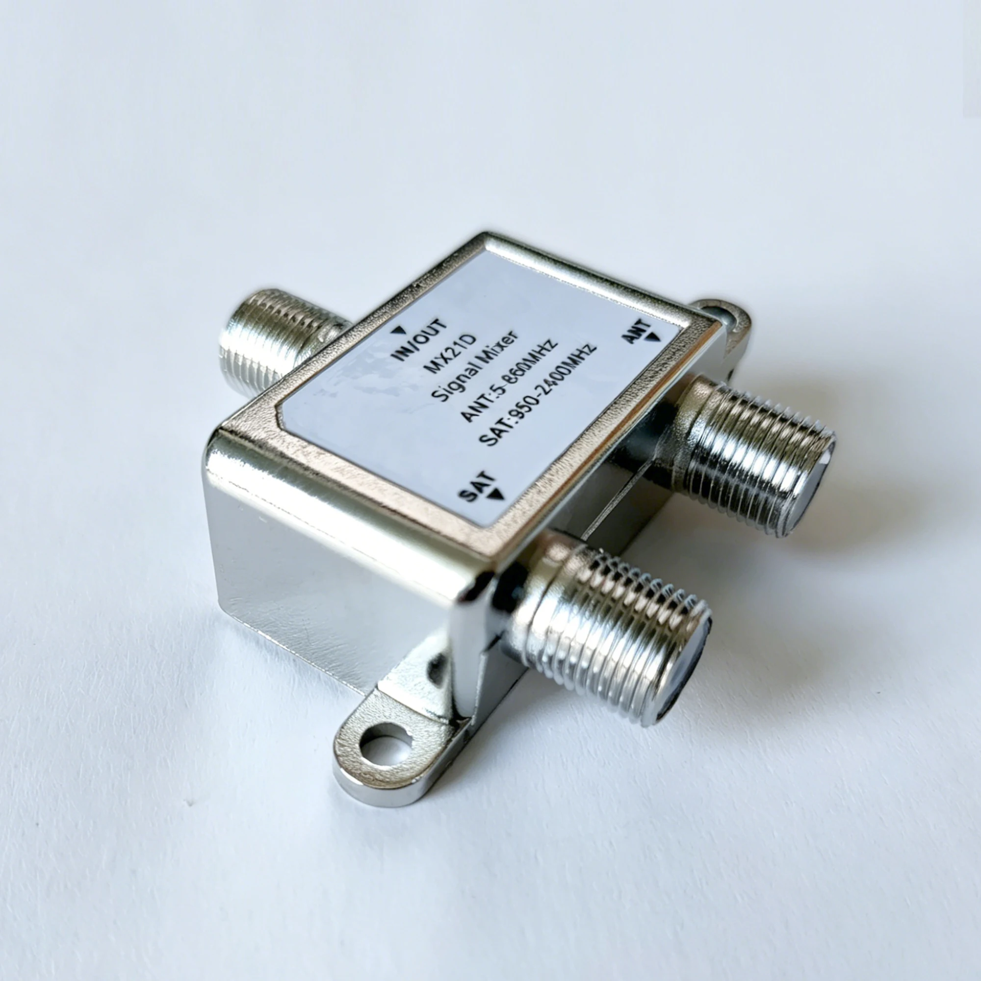 Combiner/Splitter ZSAT/ANT Diplexer Cable and Satellite TV MX21D DVB-S2 Terrestrial Digital Signal DVB-T2 ISDB-T ATSC DVB-C Sign