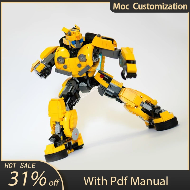 

865Pcs Moc-10338 Bumblebee 2018 - Alternate Build Robot Building Blocks Transformationed Autobot Toys Gift for kids Education