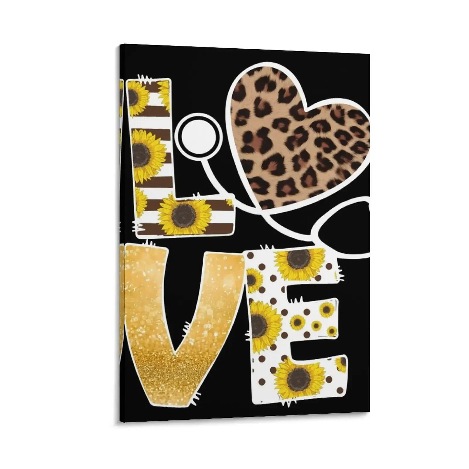 

Nurse Sunflower Leopard Love Nurse Lovers Canvas Painting Home decoration wall decoration decoration for the room