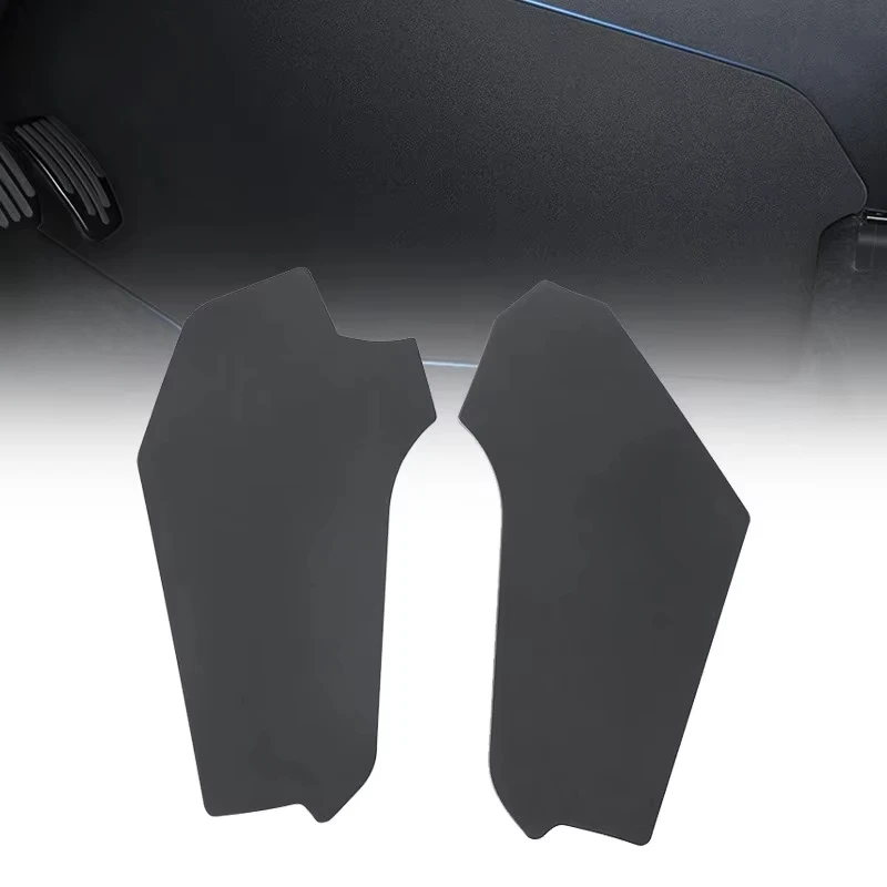 For Tesla Model Y Center Console Two Side Panel Anti Kick Pad Defense Protector  Sticker Foot Cover