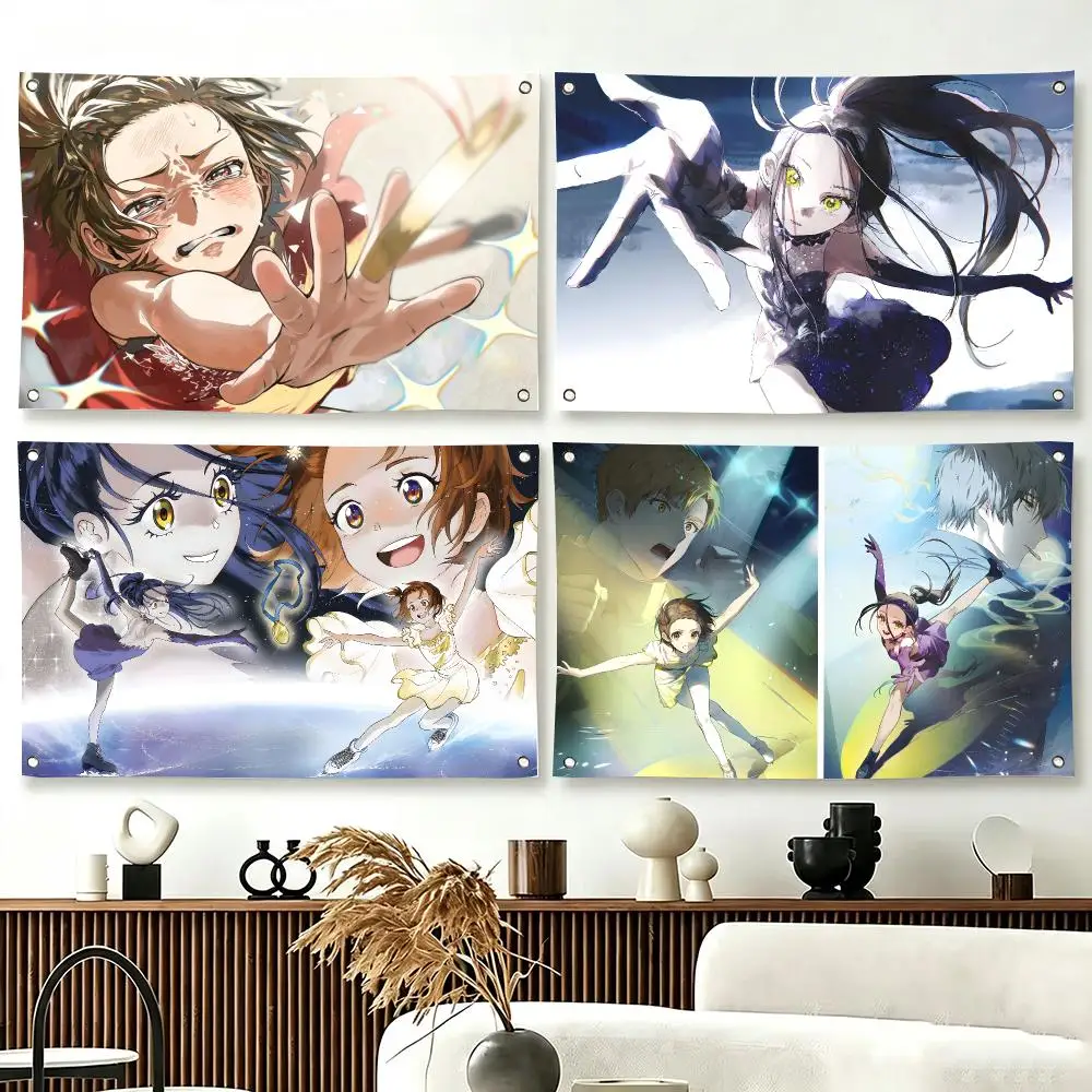 Skating Anime M-Medalist Flags  For Living Room Home Dorm Decor Wall Outdoor Camping Party Banner Gifts