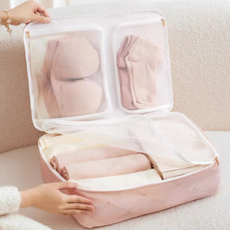 Travel Organizer Storage Bags Underwear Socks Clothes Organizer Packing Cubes Suitcase Travel Luggage Bag Divider Kit