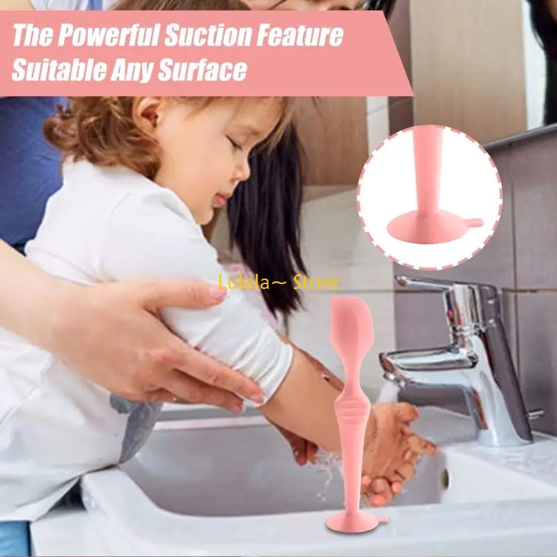 

Y4QA Gentle Application Baby Diaper Cream Spatula Silicone Handheld Scraping Spoon