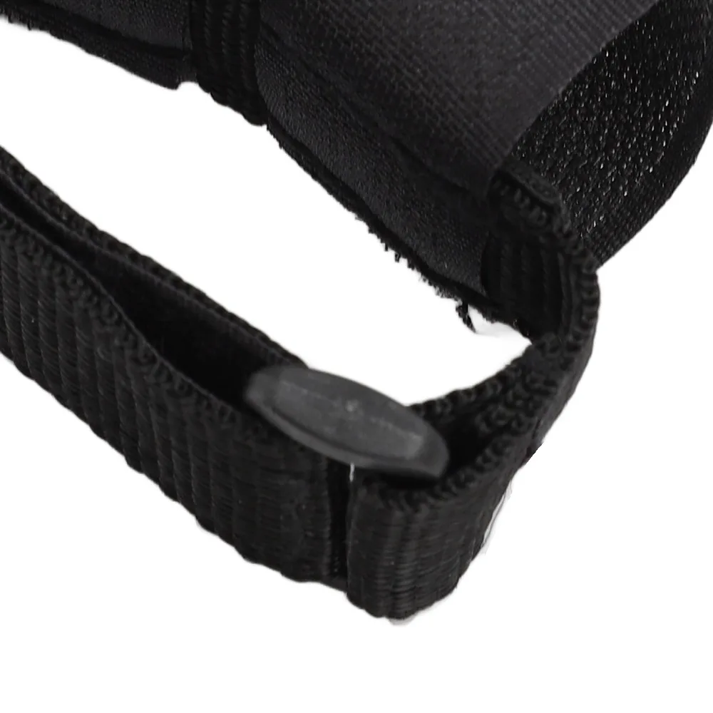 Webbing+plastic Buckle Meal Assist Hand Strap Black Length 33.2cm Adaptive Cutlery Holder Anti-shake Eating Bracelet