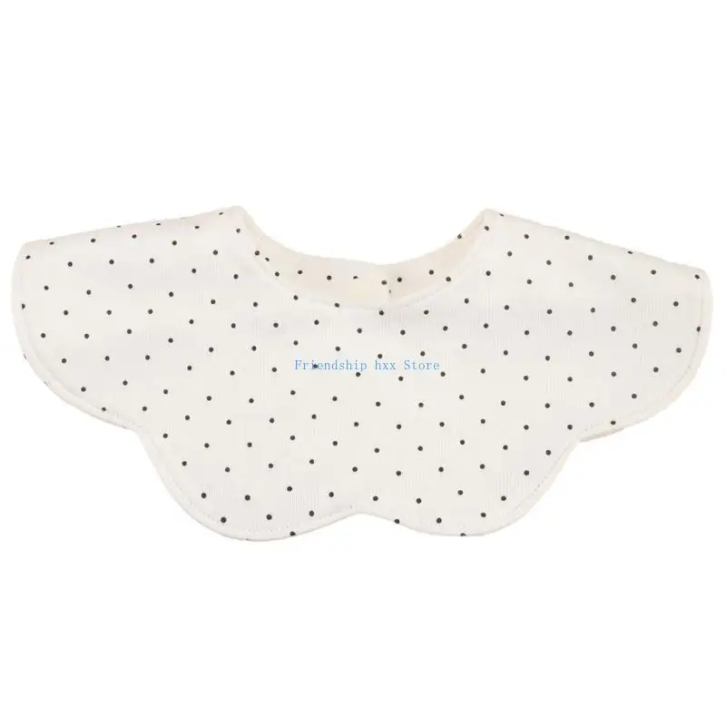 

F1CB 360 Degree Rotating Feeding Bibs Water Absorption Bibs Saliva Towel Breathable Drooling Apron Double Layer Burp Cloths