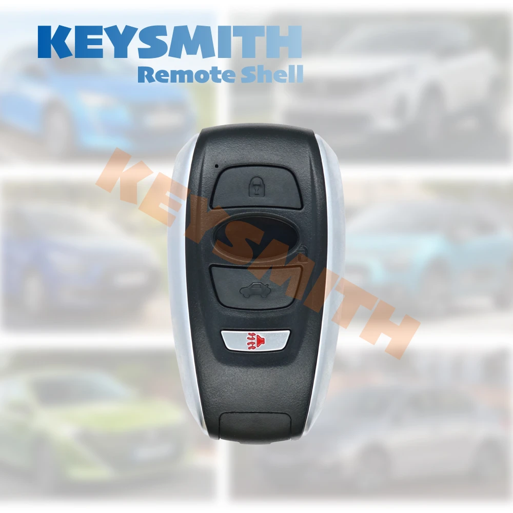 Keysmith Key Case Cover Shell 3/4 Button For Subaru Outback Crosstrek Impreza Forester Ascent STI WRX BRZ Legacy XV