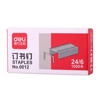 3 Kotak Deli 0012 Staples Staples Premium 24/6 Universal NO.12 Keperluan Umum Staples Pokok Belajar Perlengkapan Kantor