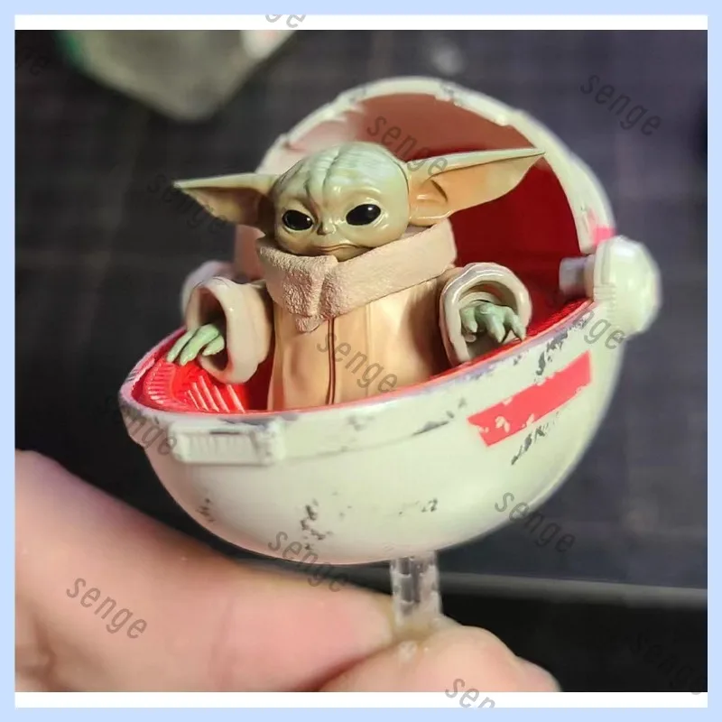 

[Оригинальный новый товар] Bandai 1/4 Star Wars The Mandalorian Grogu, собранная модель, милые украшения, коллекционный подарок