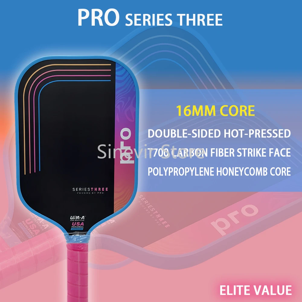 

2025 Gen4 Inspired Pickleball Paddle 16mm Roughness-Enhanced Carbon Face Power Foam Honeycomb Core + Vibration Control​