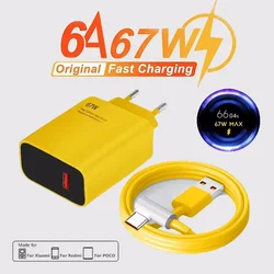 67w 3 Ports Usb Pd Mobile Phone Chargers Usb To Type C High-speed Charging Data Cable Cord Cellphone Wall Adapter Mobile 2024