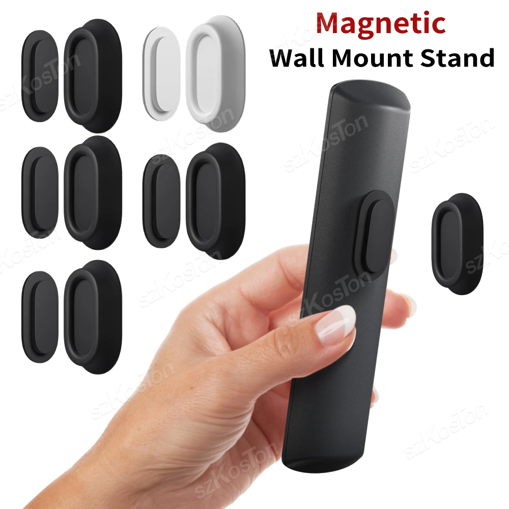 Magnetic Remote Control Holder Self-Adhesive Wall Mounted Storage Bracket for Remote Controls Household Goods Organizers Storage