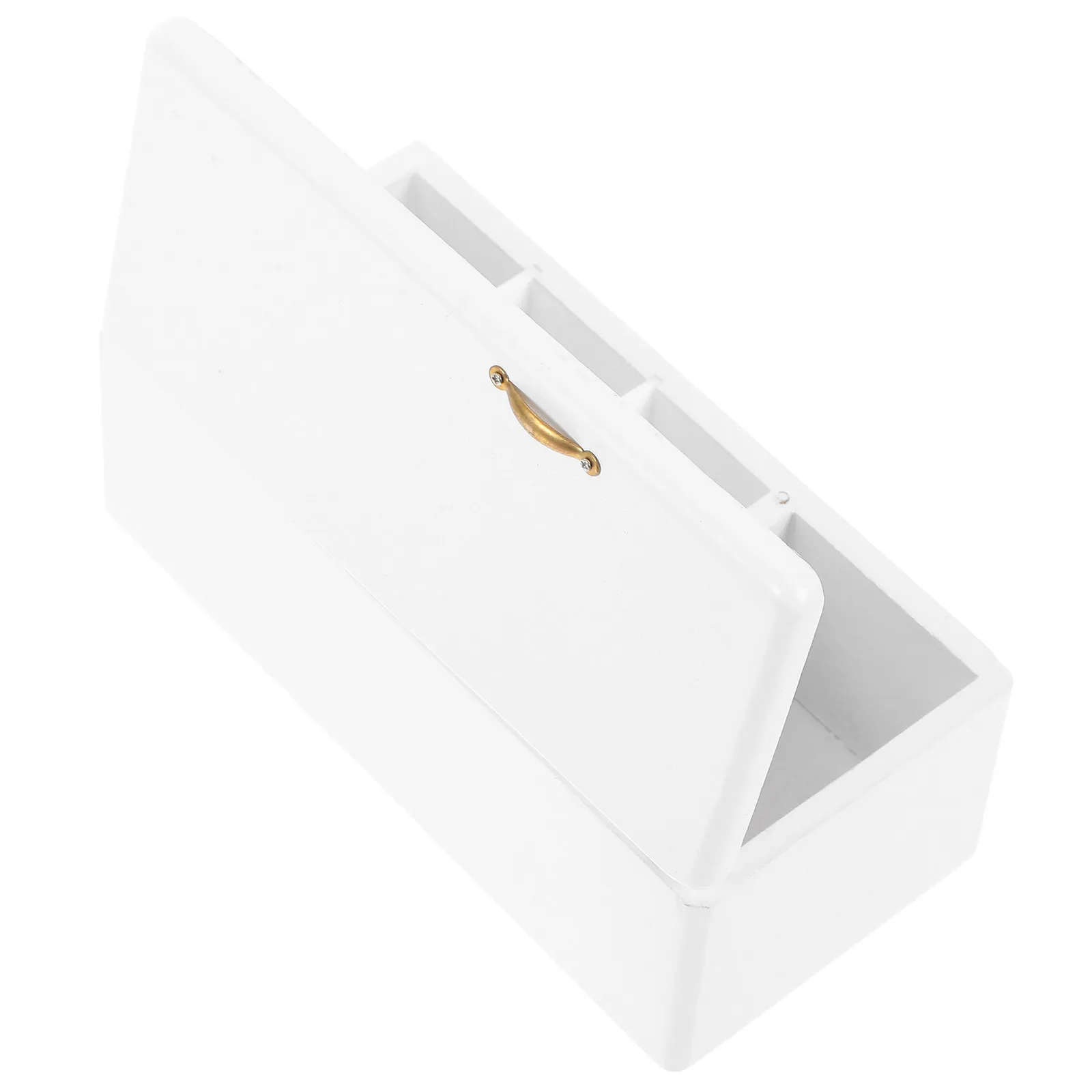

1Pcs Mini House Kitchen Refrigerator Natural Wood Material Fine Workmanship Miniature Furniture for Kids Educational Play Decor