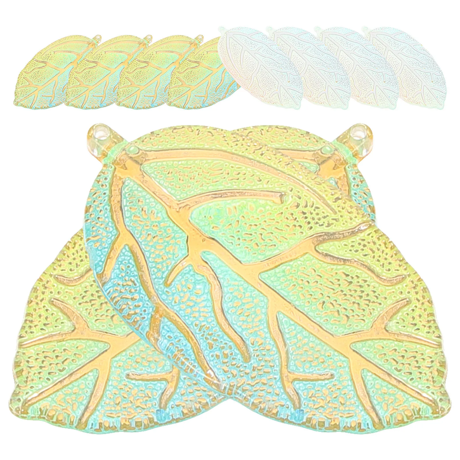 

20 шт., акриловые подвески в виде листьев, прочные подвески в стиле ретро для изготовления ювелирных изделий, браслеты «сделай сам», ожерелья, серьги, поделки