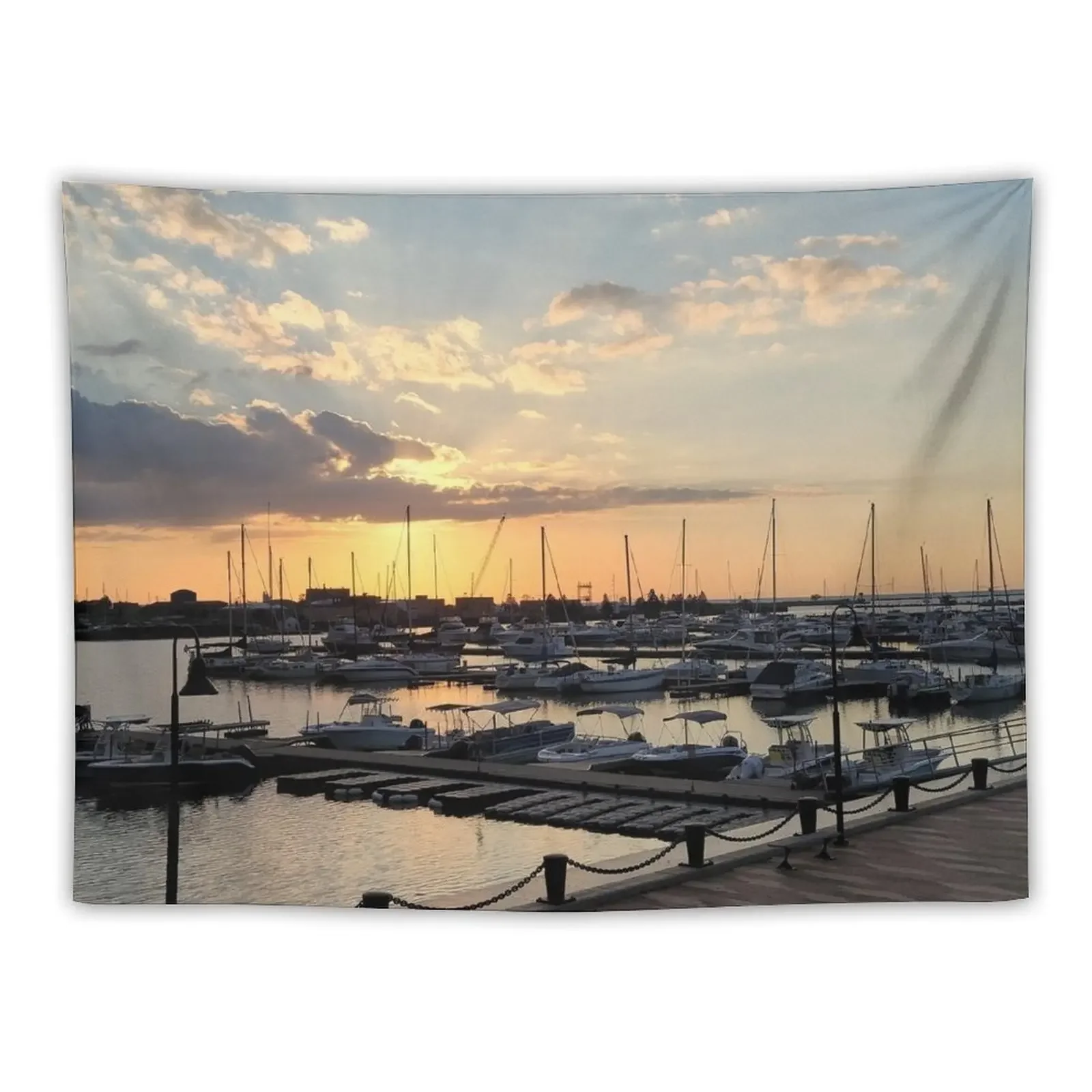 

Sunset Over The Marina Tapestry Cute Decor Bedroom Decor Tapestry