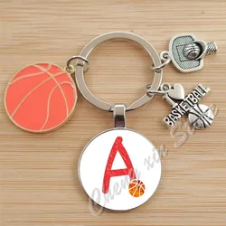 Basketball Initials A-Z, Basketball Lover  Gift Jewelry Jewelry Gift Keychain