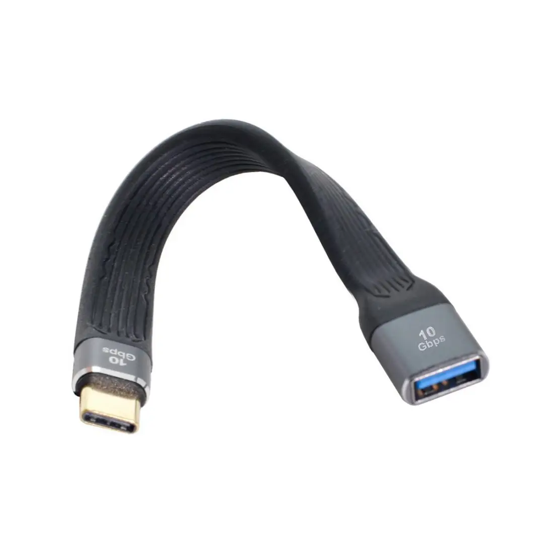 Xiwai 0.13M USB 3.0 Type A Female to USB 3.1 USB-C Type C Male Host OTG Flat Slim FPC Data Cable for Laptop & Phone