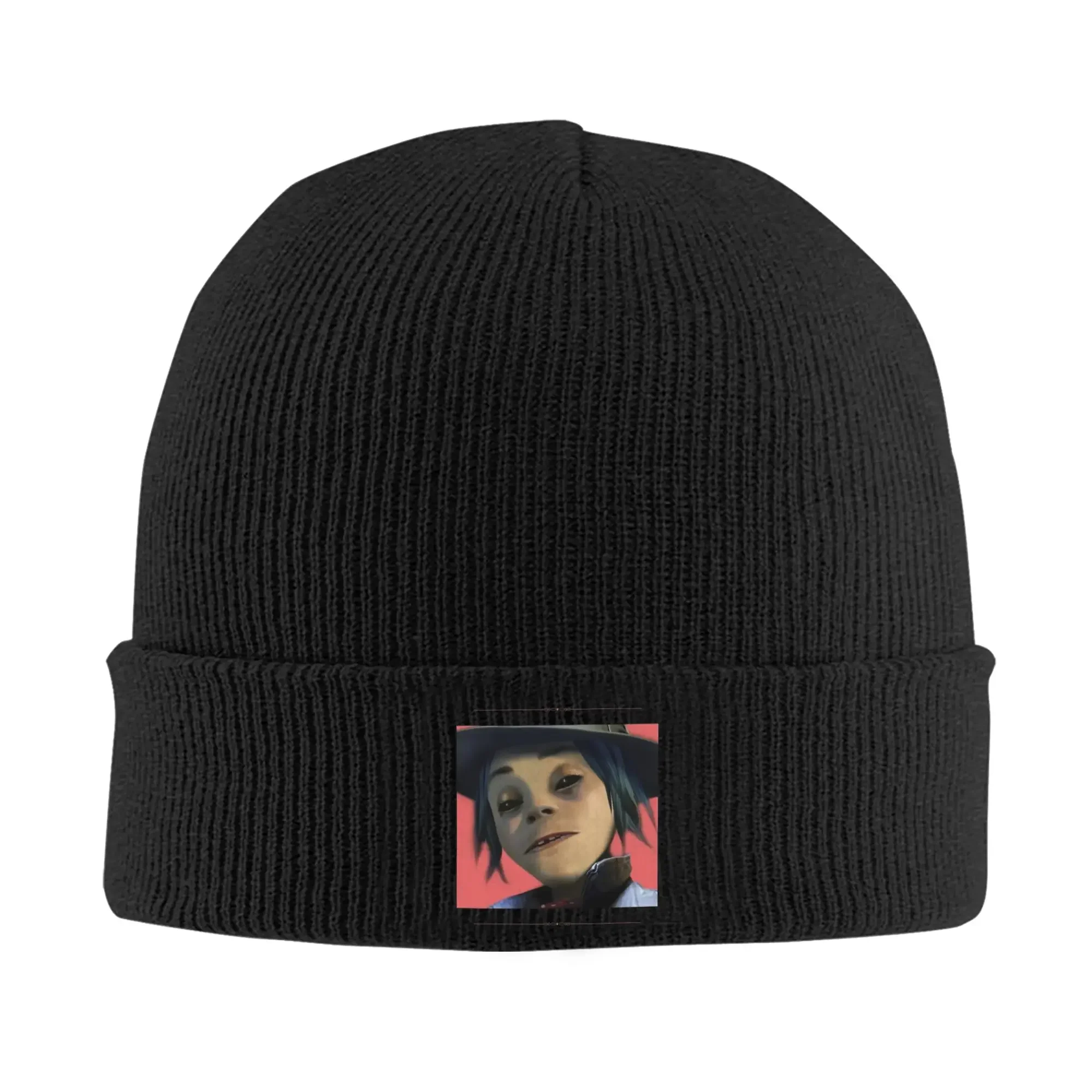 Noodle from the Gorillaz album Beanie Hats  Bonnet Hats Men Women Retro Outdoor Skullies Beanies Autumn Custom Elastic Caps