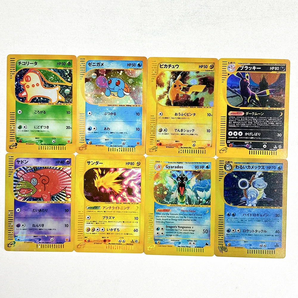 

Diy PTCG JP EN Proxy EX Card Charizard Gengar Pichu Umbreon Slowpoke Zapdos Gyarados Blastoise Classic Game Anime Card Gift Toy