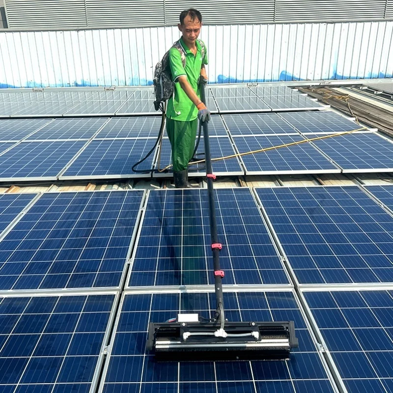 

Handheld dry cleaning and washing dual-use electric cleaning drum brush photovoltaic panel cleaning equipment