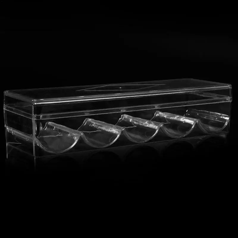 

Poker Chip Tray 5 Grids Poker Chip Display Clear Acrylic Chip Trays For Standard Size Chips Clay Chips10 Total Trays Each Holds