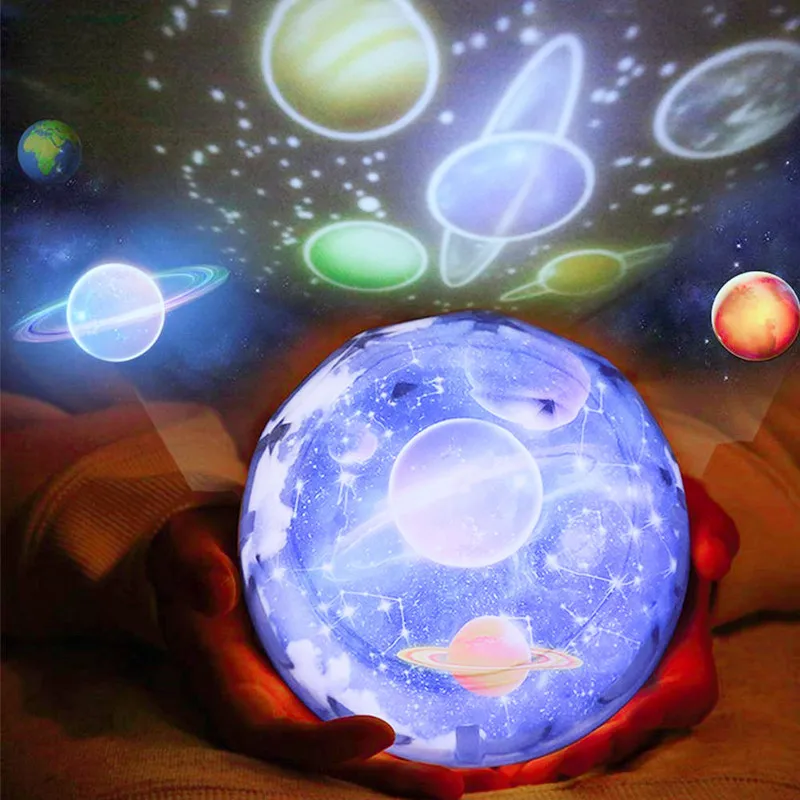 Star Projectors for Home LED desk lamp Night Light Colorful Rotating birthday gift Children\'s lamp projector Bedroom home planet