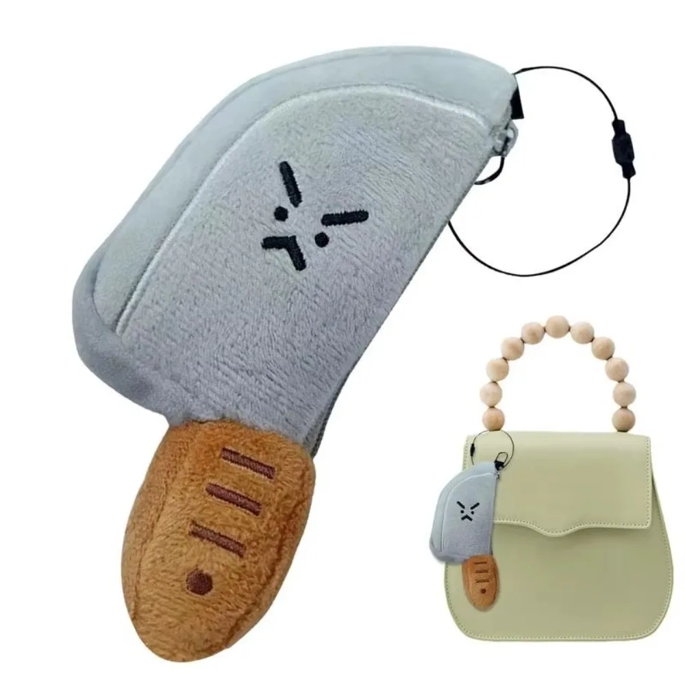 Zabawny, nietypowy pluszowy wisiorek, mini portmonetka, etui na słuchawki, prezent
