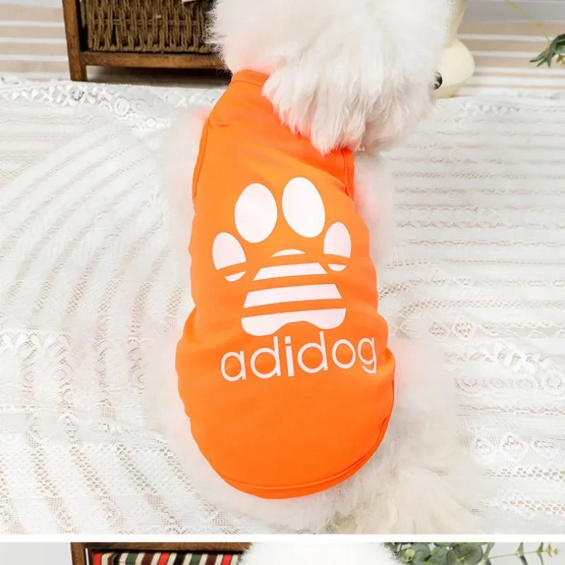 Pet Dogs Adidog Vest Summer Cotton Dogs Clothes Thin French Bulldog Puppy For Small Medium Dog Clothing Chihuahua Costume