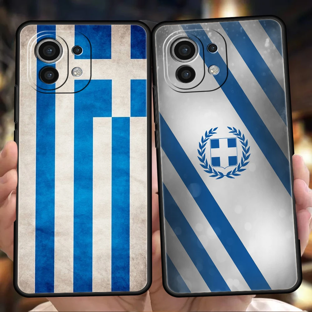 Greece Greek Flag Phone Case Cover for Xiaomi Mi 15 14 13 12 11 Ultra 14T 13T 12T 11T 10T Pro Lite 5G Soft TPU Fundas Shell Bags