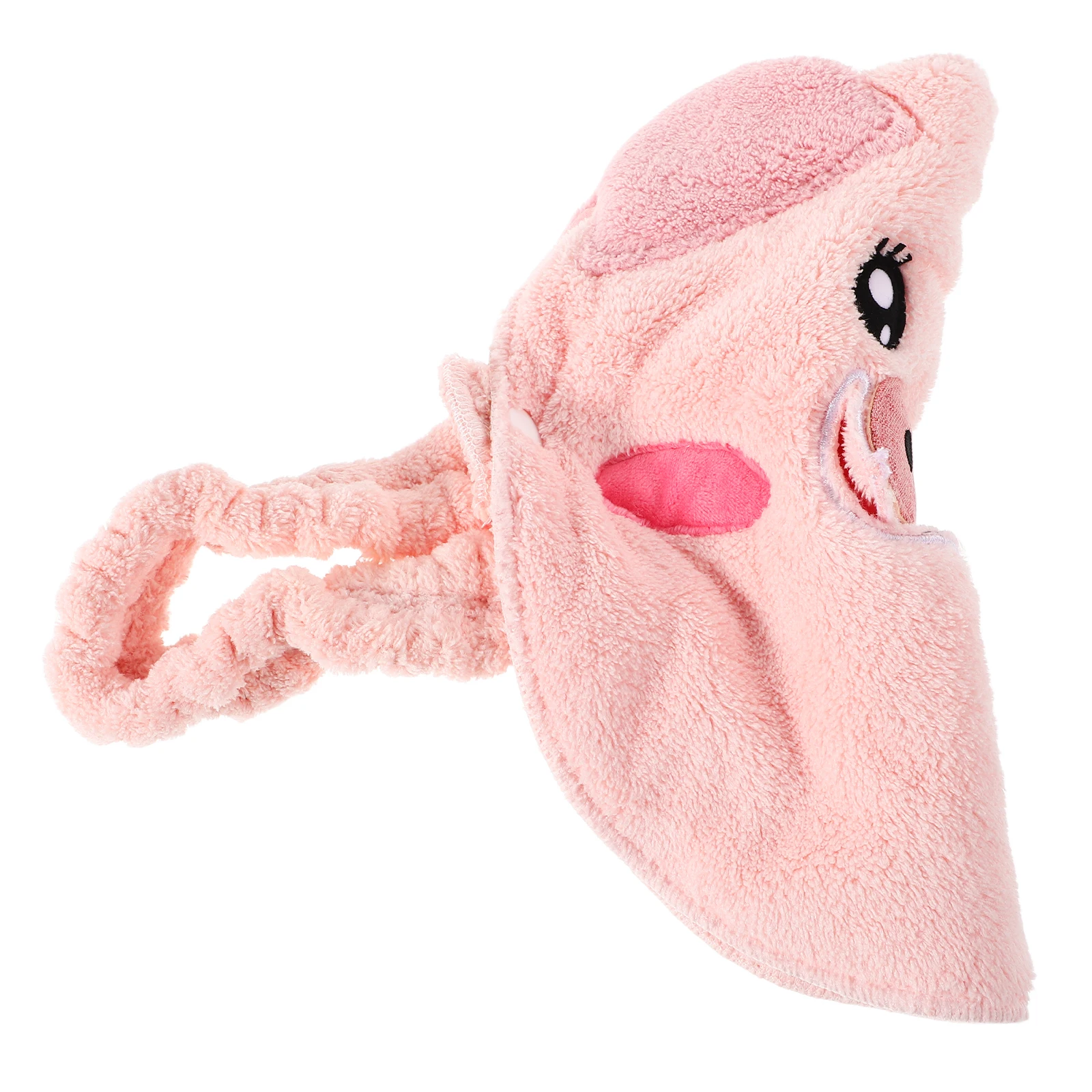

Facial Steamer Mask Hot Cold Compress Towel Coral Fleece Pig Design Reusable Kids Spa Moisturizing Steam Heating Pore Cleansing