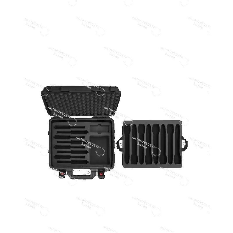 PP material double microphone storage box 8 handheld +8 pockets+headset microphone suitcase pocket walkie-talkie storage