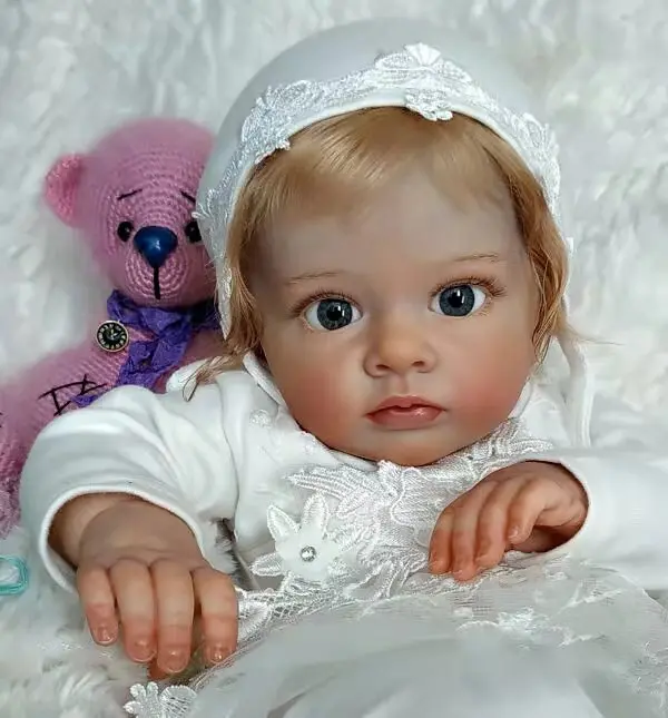 

22 Inch Lifelike Handmade Bebe Reborn Doll Painted By Artists bebê Baby reborn silicone body bonecas infantil meninas