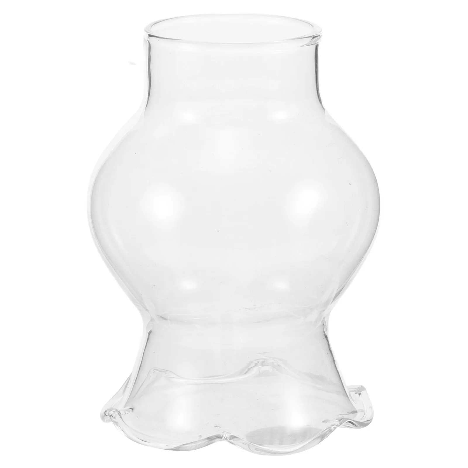 مدخنة غطاء زجاجي شفاف غطاء مصباح زيتي مدخن للمصابيح الكهربائية متجمد كورب ديكور عتيق