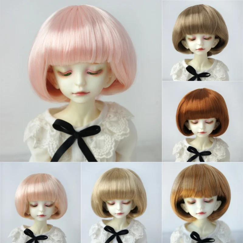 JD478 Kurze C-Curls BoBO Puppe Perücken 1/8 1/6 1/4 1/3 Synthetische Mohair BJD Haar OB11 YOSD MSD SD DOD Pullip Blythes Spielzeug Zubehör