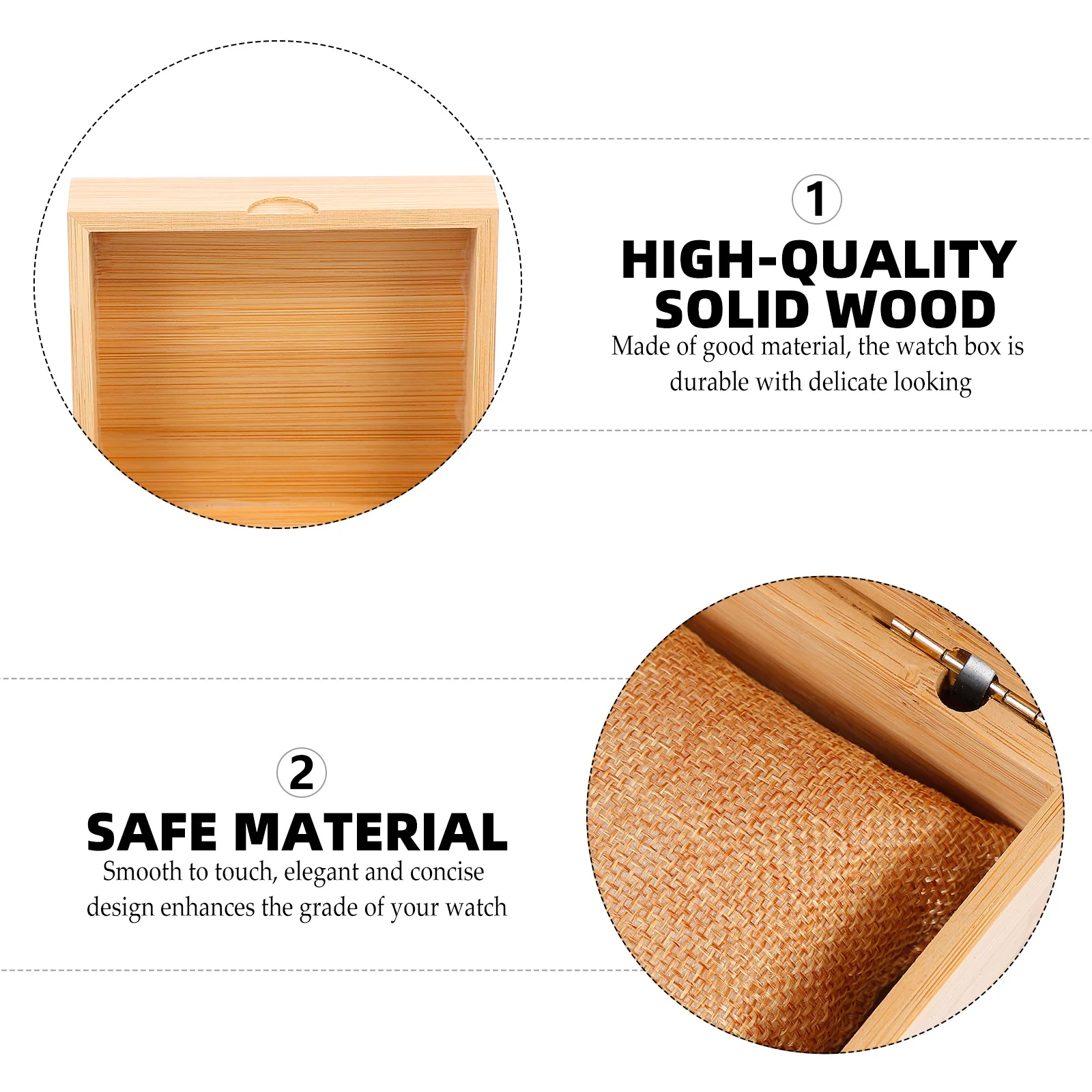 

Watch Box Gift Packing Box for Men Watch Display Case Bracelet Organizer Durable Wooden Display Case Jewlery Home Travel